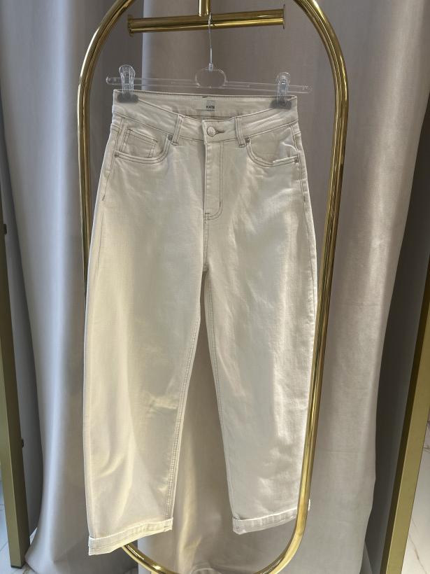 KATE SPODNIE JASNY BEŻ BARREL