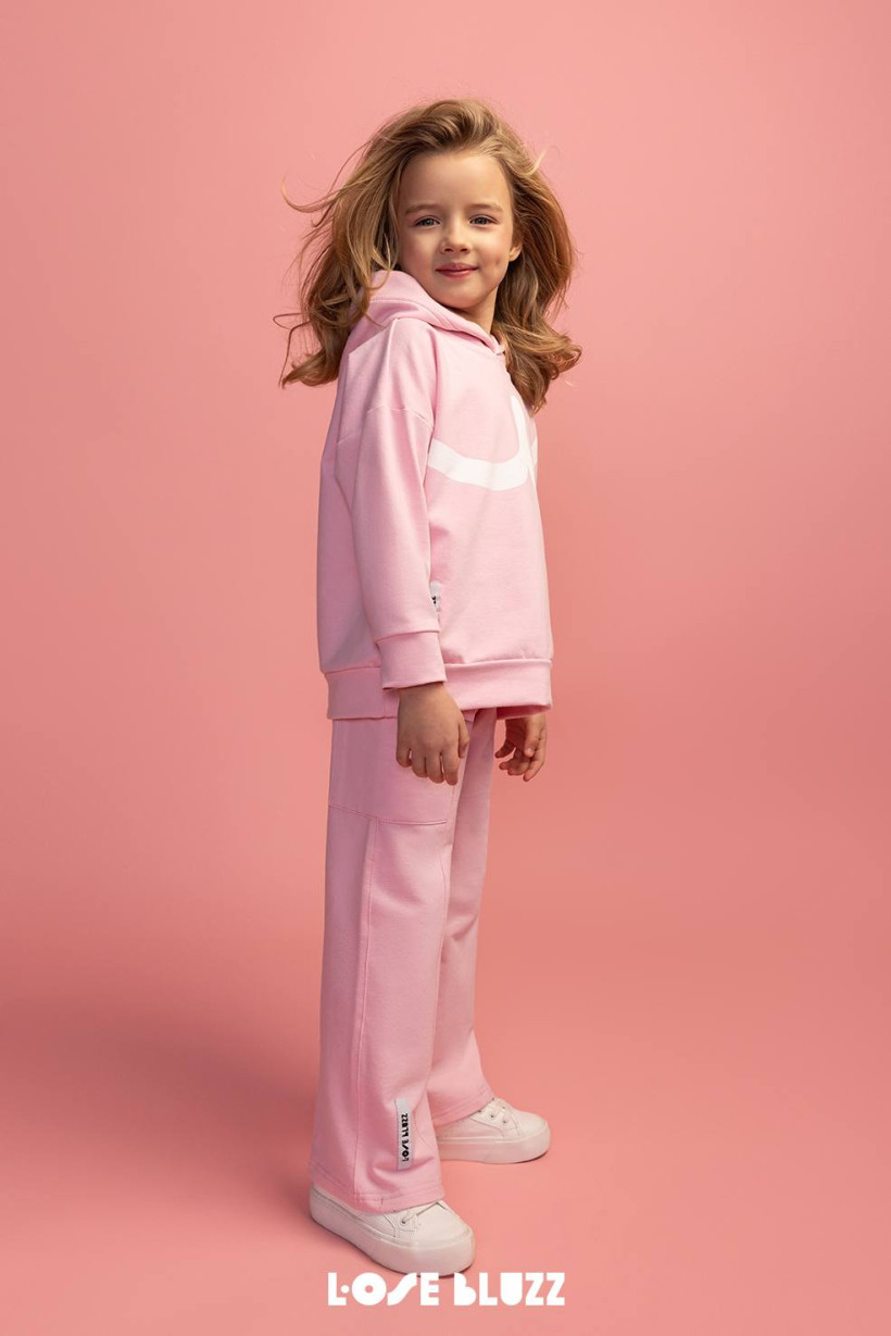 Bluza różowa Lose Bluzz z kapturem