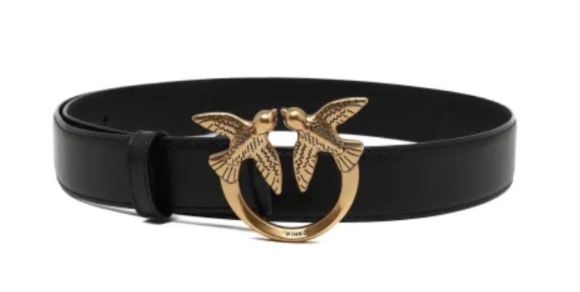 Pasek Pinko Love Berry H3 Belt Vit. Seta PE 25 PLT01 100125 A0F1 czarny