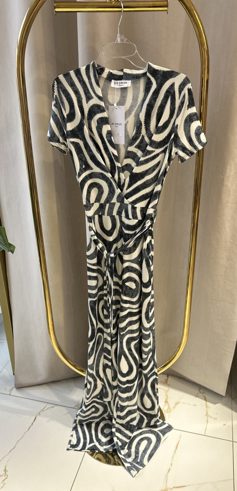 BY SWAN KOMBINEZON GRANATOWY WZORY