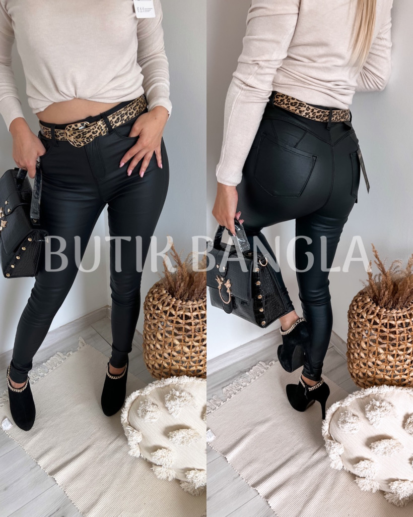 Spodnie woskowane Trang EF267 czarne