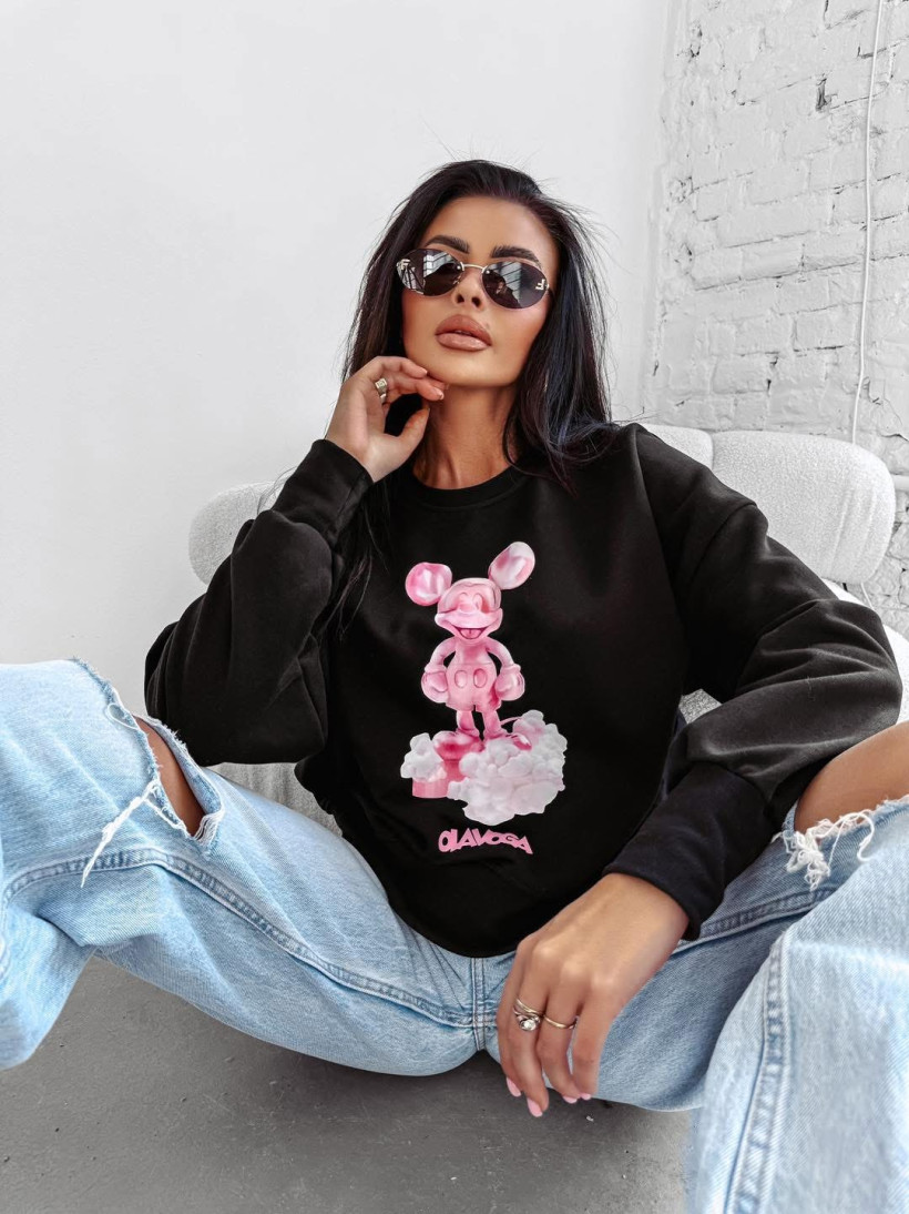 bluza AZAELA czarna wyprzedaż 