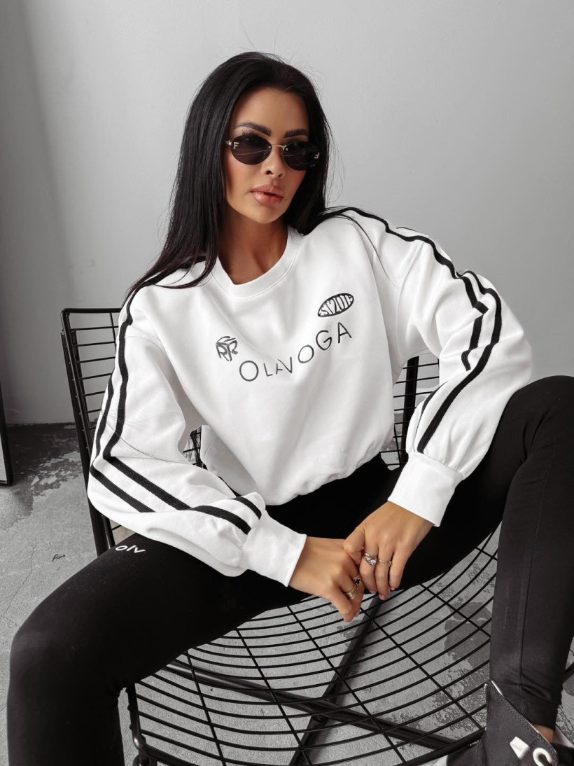 bluza BRAINY biała wyprzedaż