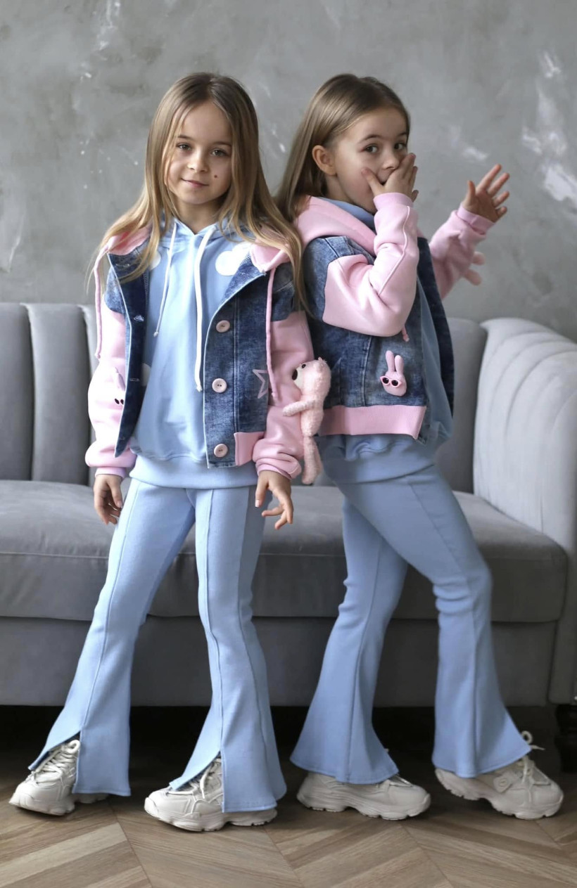 Kurtka różowa z misiem QbaKids