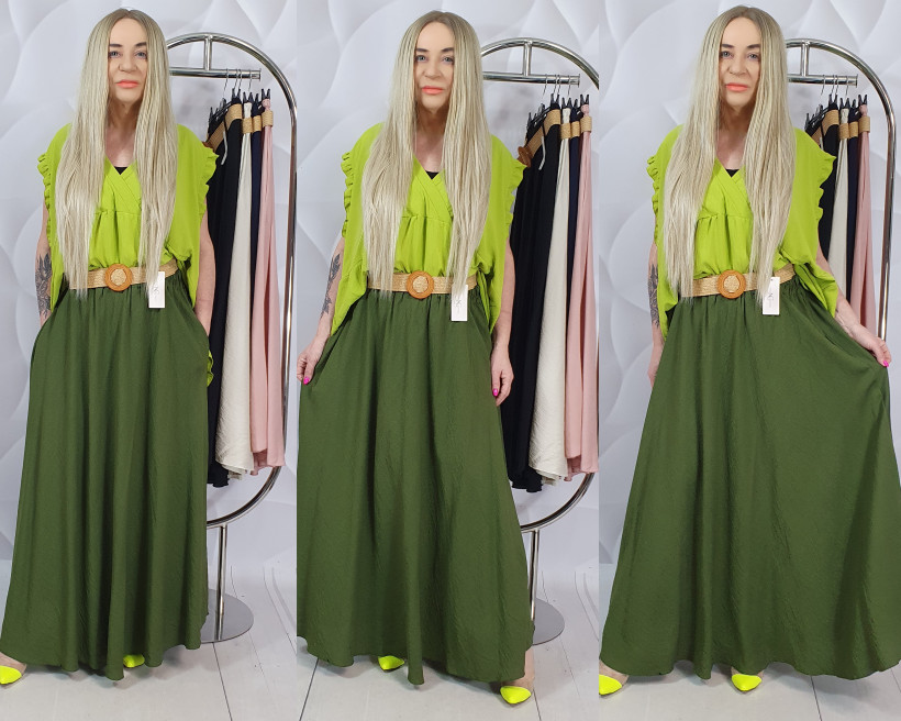 SPÓDNICA MAXI DERLENA 660941 SWC/D