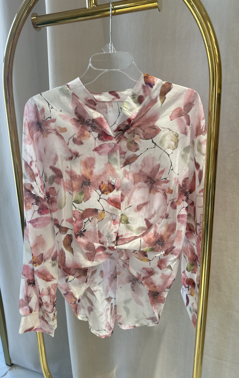 LU ER KOSZULA KWIATY MGIEŁKA RÓŻ