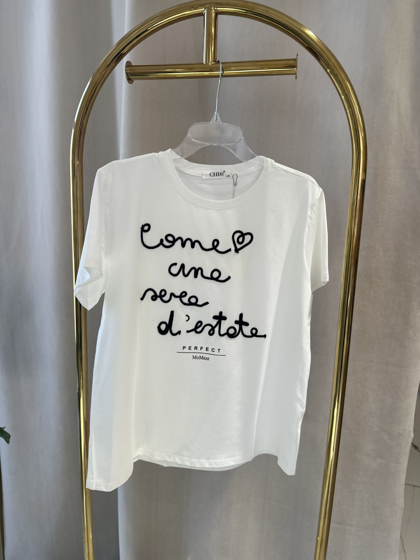 CHIC TSHIRT BIAŁY PERFECT MOMENT