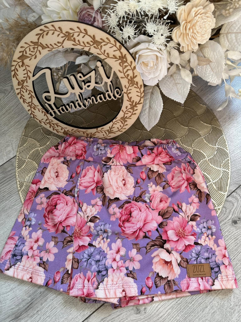 Spódniczko-spodenki Zuzi peonie na lili