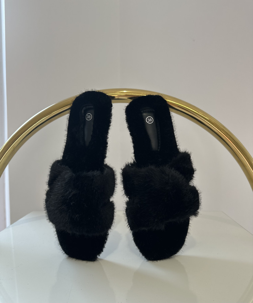 KLAPKI Z FUTERKIEM CZARNE