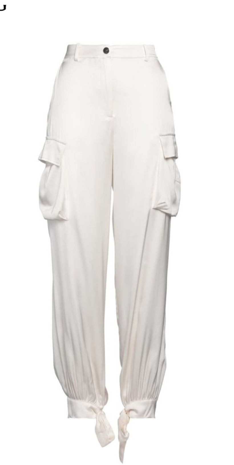 Spodnie Pinko Panciotto kremowe