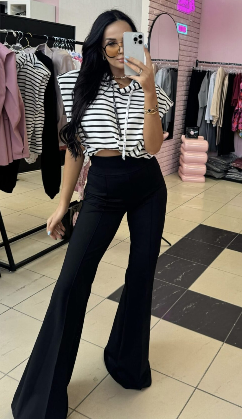 LA MILLA BLUZA BEZRĘKAWNIK PASKI