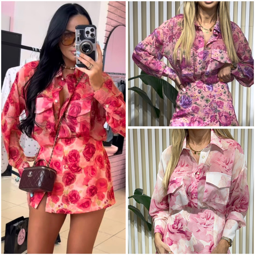 LA MILLA KOSZULA KWIATY KOLORY