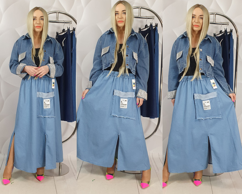 SPÓDNICA JEANSOWA SKETA 9582 RB33