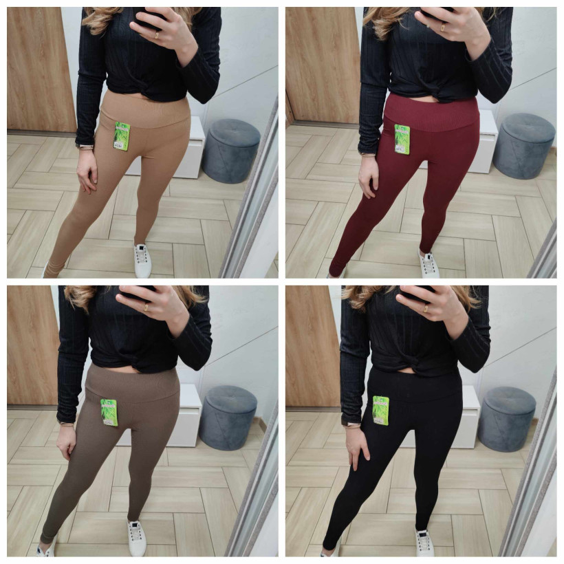legginsy prążek- nowe kolory s/m