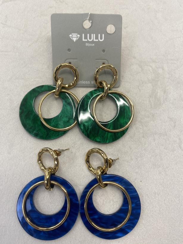 KOLCZYKI BRELOKI ZE ZŁOTEM