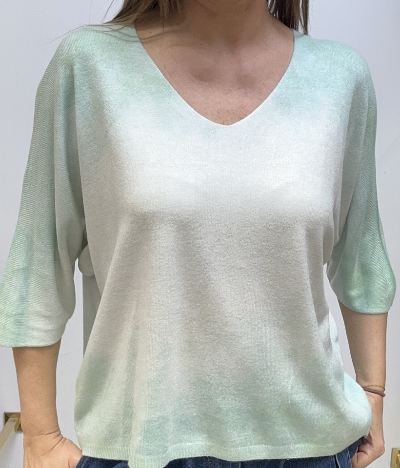 BLUZKA CIENIOWANA KR RĘKAW