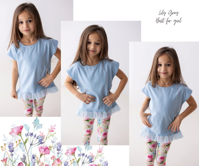 Tunika Lilly Grey błękit