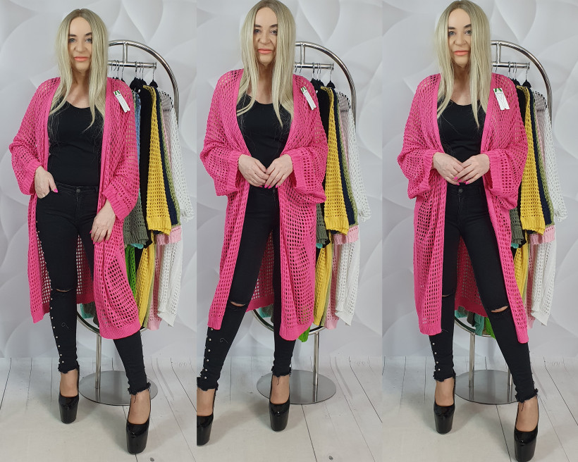 AŻUROWY KARDIGAN 25020 /20011 RN23 %promocja dnia