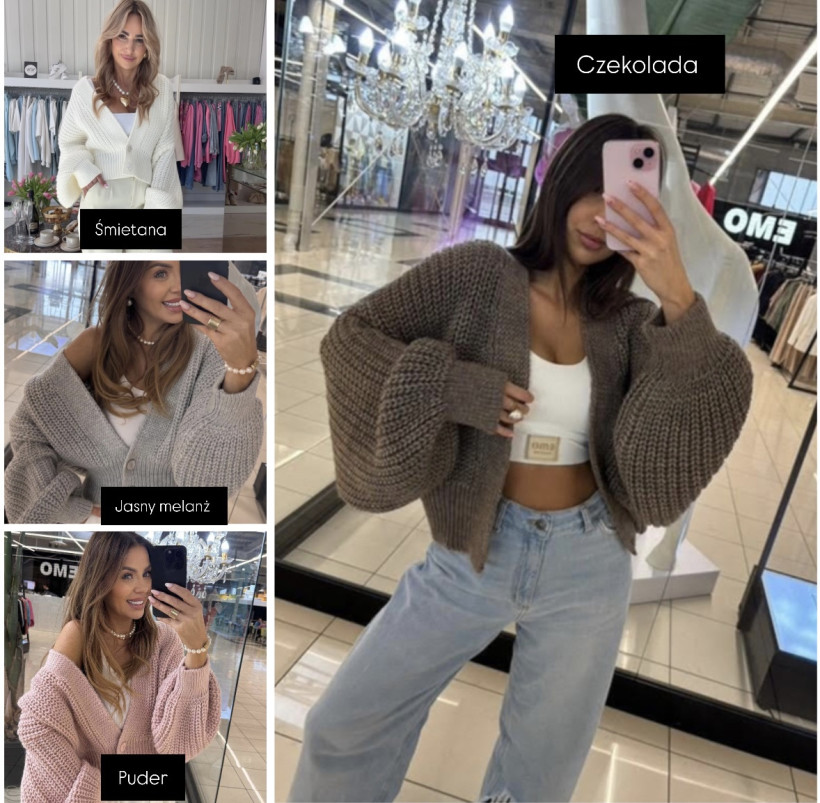 EM SWETERKI GRUBY SPLOT