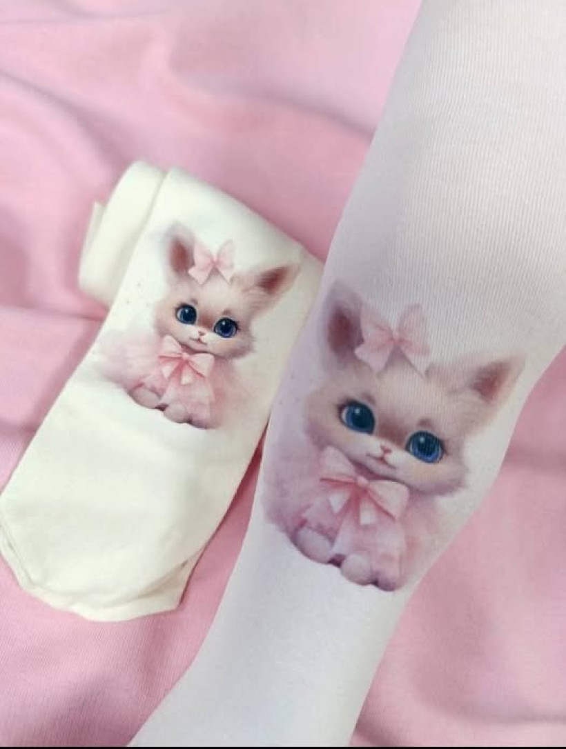 Rajstopki króliczki malusie białe