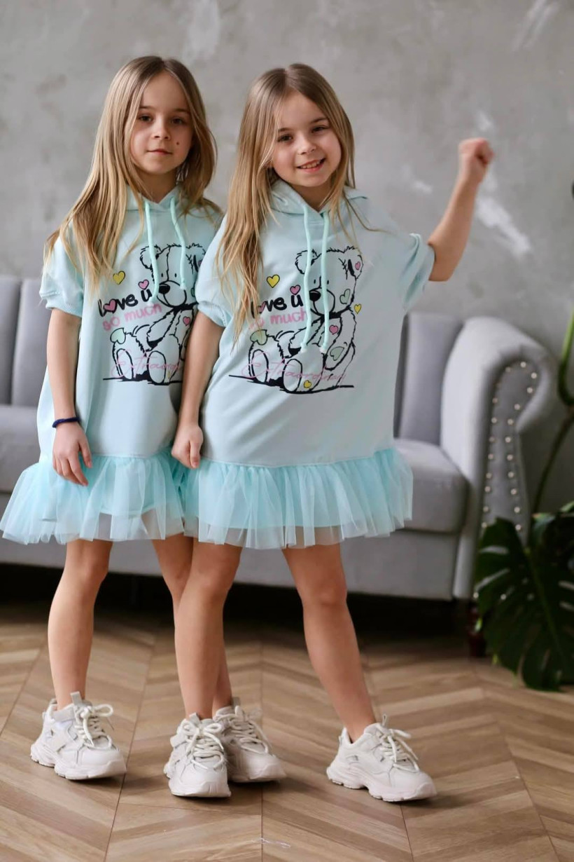 Sukienka miś mieta Qba Kids