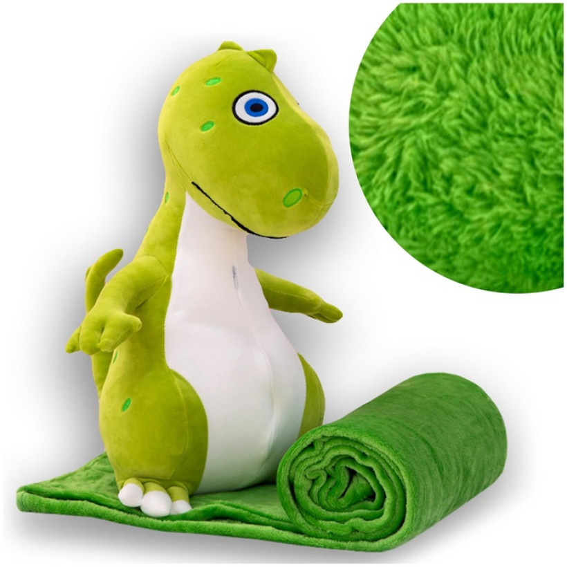 Maskotka 3w1 z kocykiem dinozaur