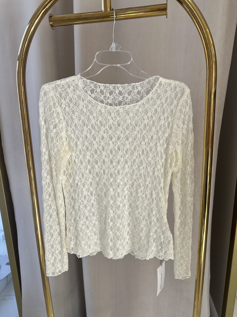 FR BLUZKA KORONKA WANILIA