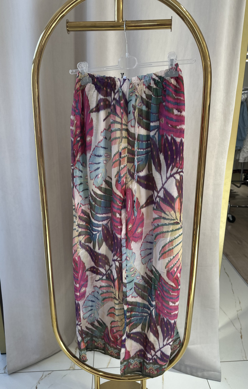 JS SPODNIE MGIEŁKA LIŚCIE