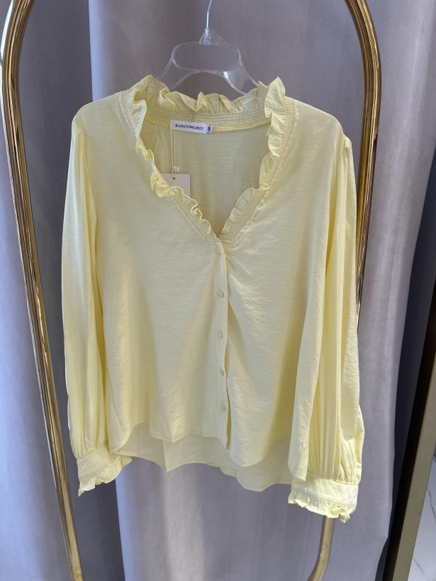 BISOUS KOSZULA FALBANKA ŻÓŁTA