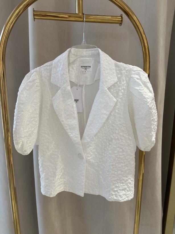 RETRO KOSZULA HAWAII KWIATKI BIAŁA