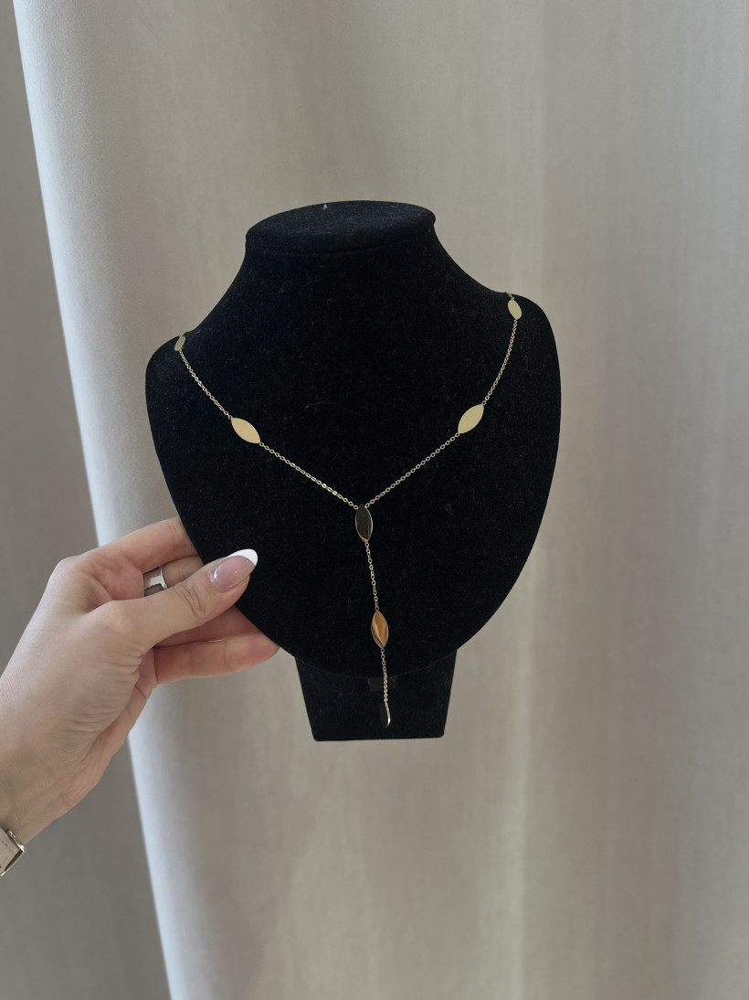 NASZYJNIK KRAWATKA LISTKI