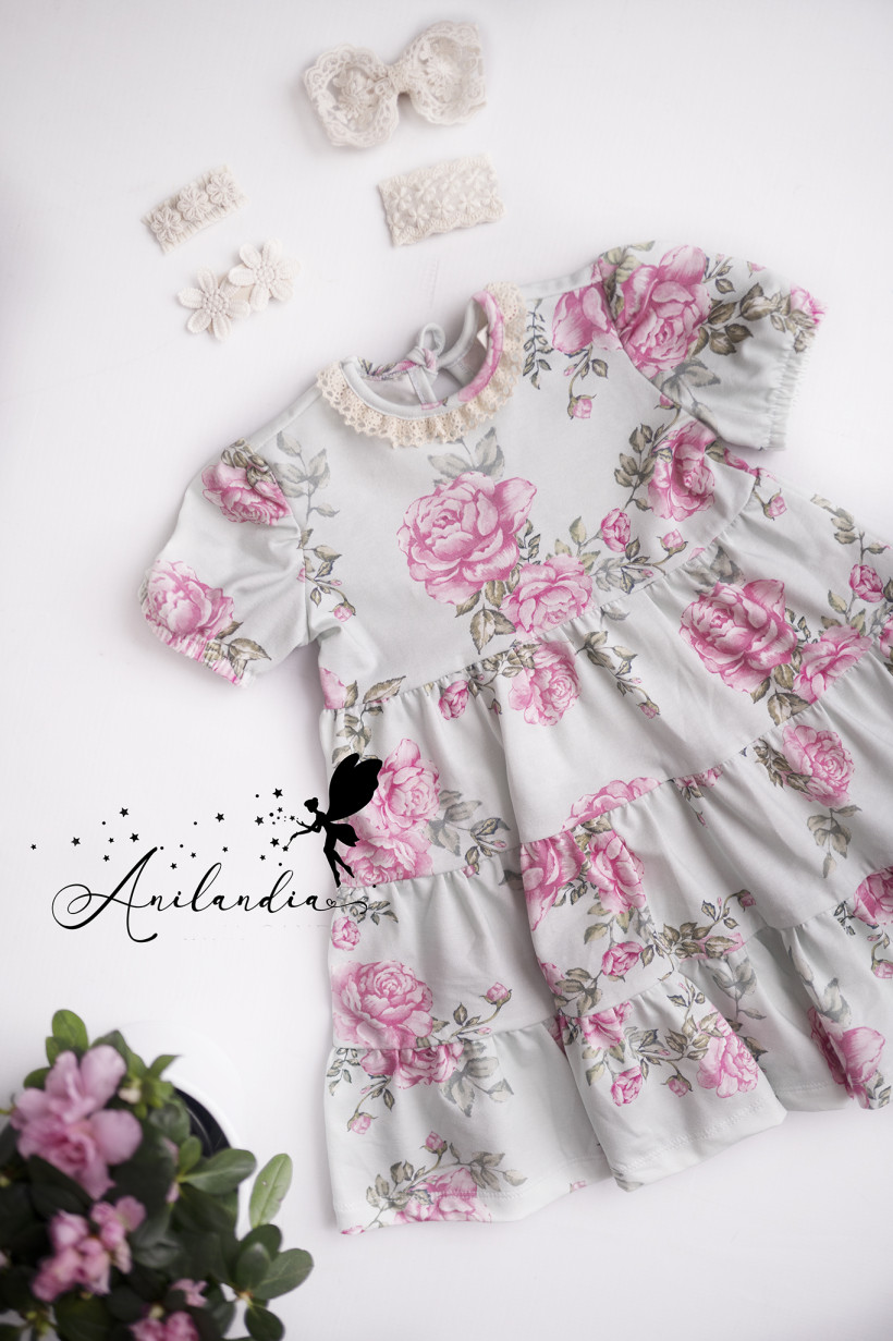 Sukienka Spring Rose miętowa Haydi