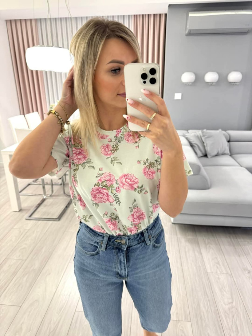 Bluzka Mama Spring Rose miętowa Haydi