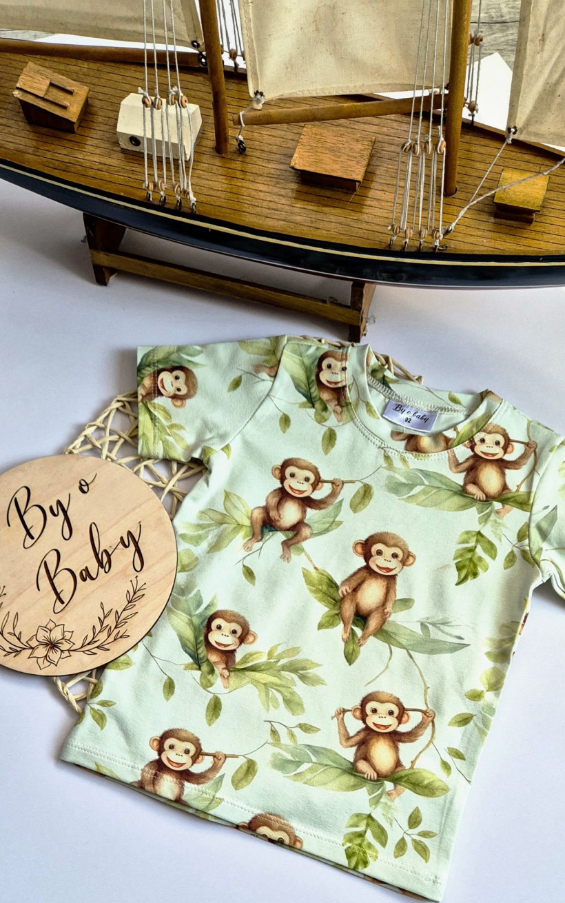 T-SHIRT MAŁPKI BY O BABY