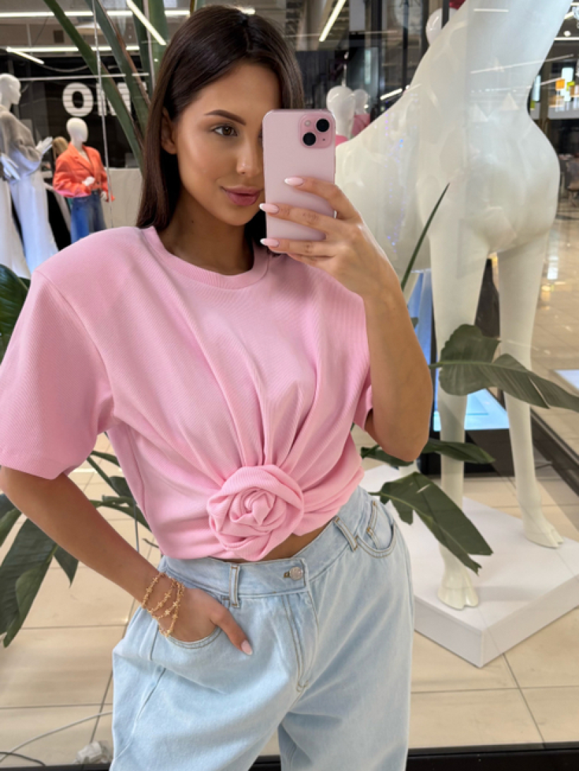 EM TSHIRT PRĄŻEK RÓŻA PUDER