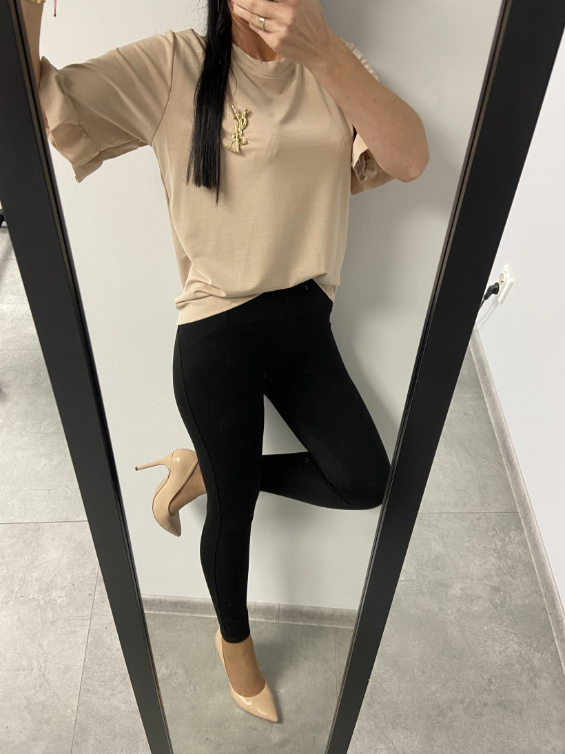 Bluzka 53 masełko krótki rękaw falbanka