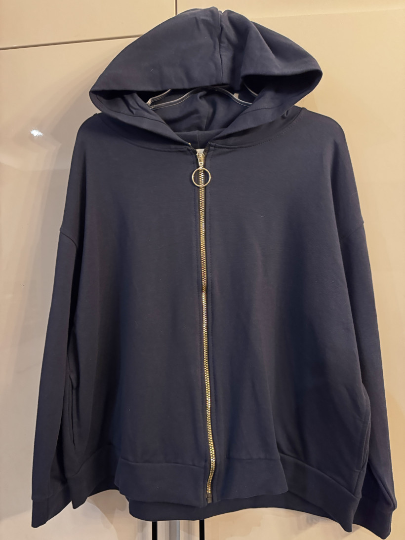 Granatowa rozpinana bluza My Luxe R1 - wyprzedaż