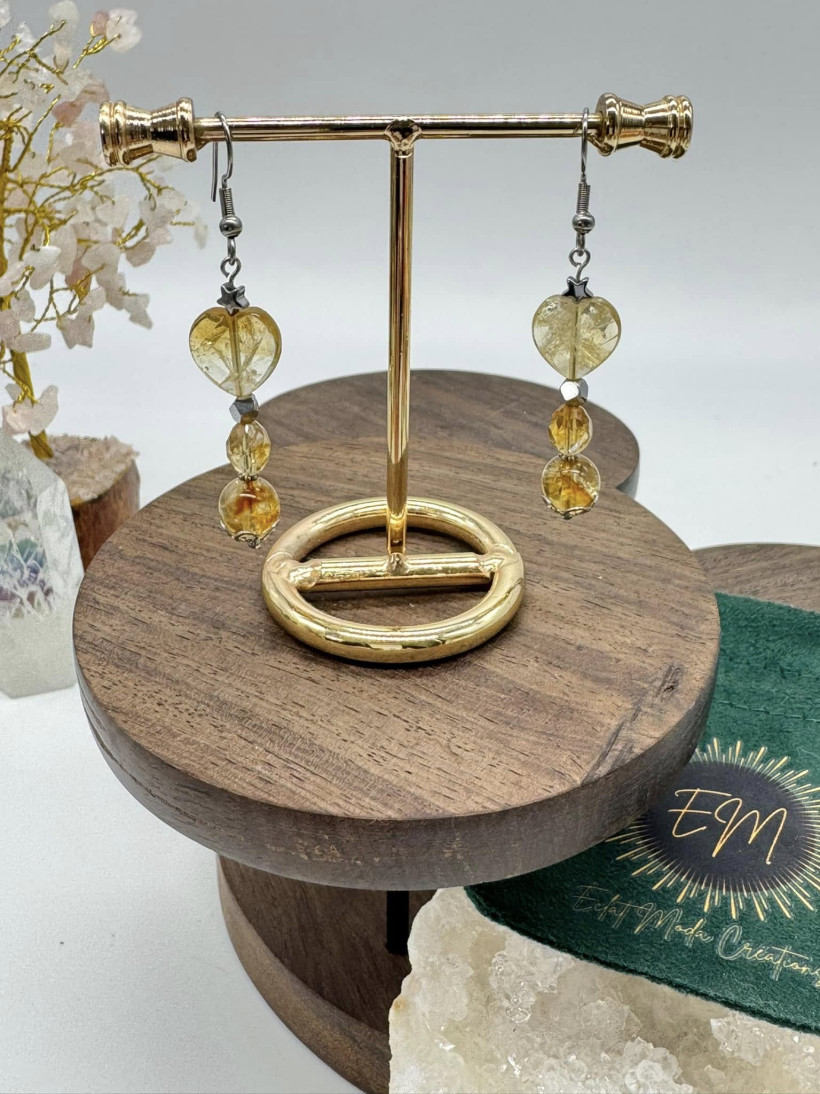 Boucles d’oreilles en Citrine ✨