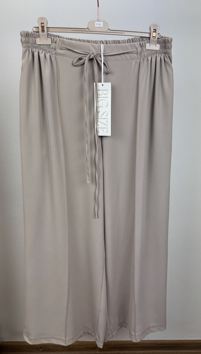 Spodnie na gumie, szeroka nogawka - bigsize - 1031 -  fango