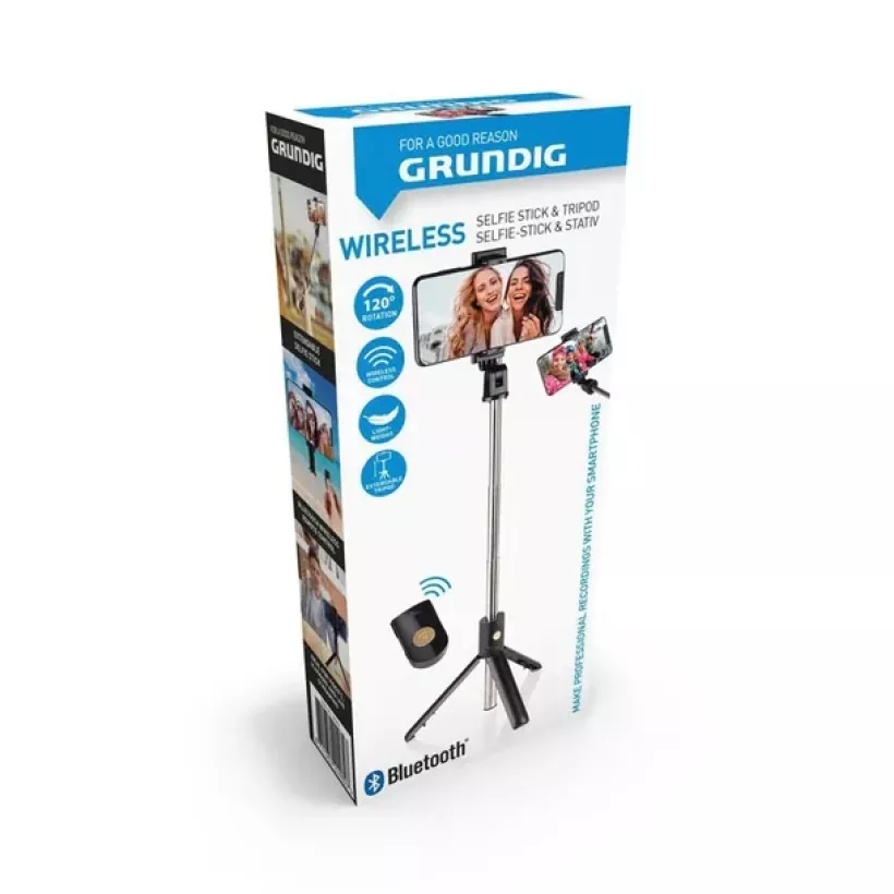 Grundig - Statyw na smartfon / selfie stick Bluetooth (E1)
