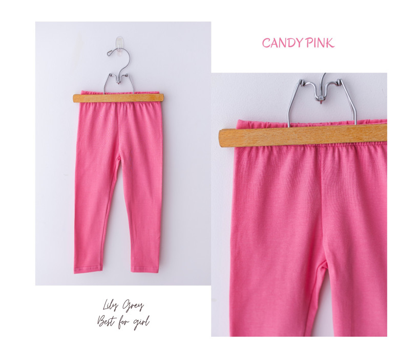 Leginsy gładkie Lily grey Candy
