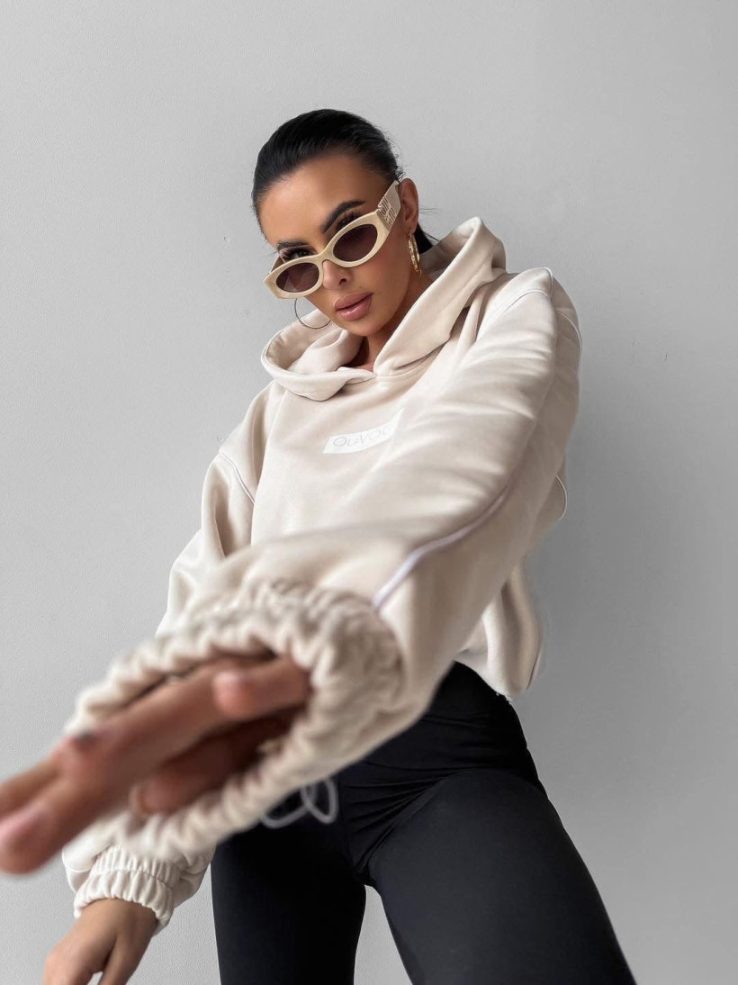 bluza DIDACTIC beż wyprzedaż