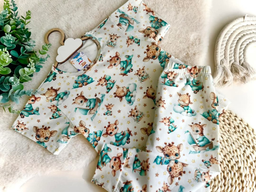 PIŻAMA CHŁOPIEC ŻYRAFY KLAWO