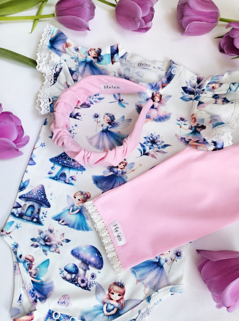 Legginsy 3/4 baby pink  HELEN 