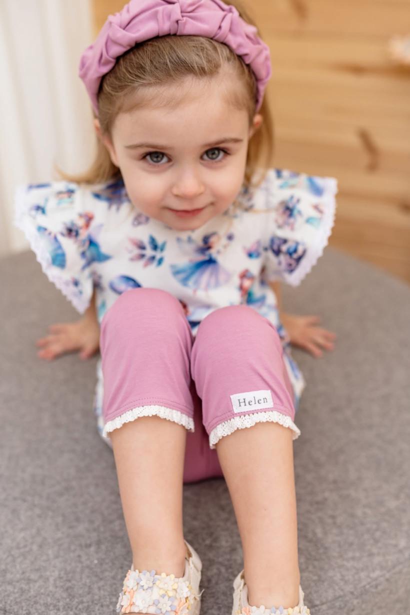 Legginsy 3/4 rózane  HELEN 
