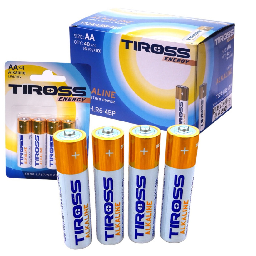tiross energy baterie AA 4 - pak