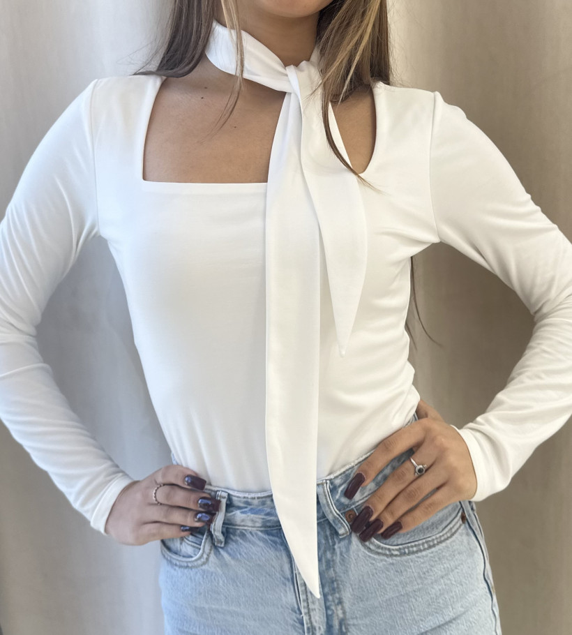 LA MILLA BODY CARO ŚMIETANKA Z PASKIEM