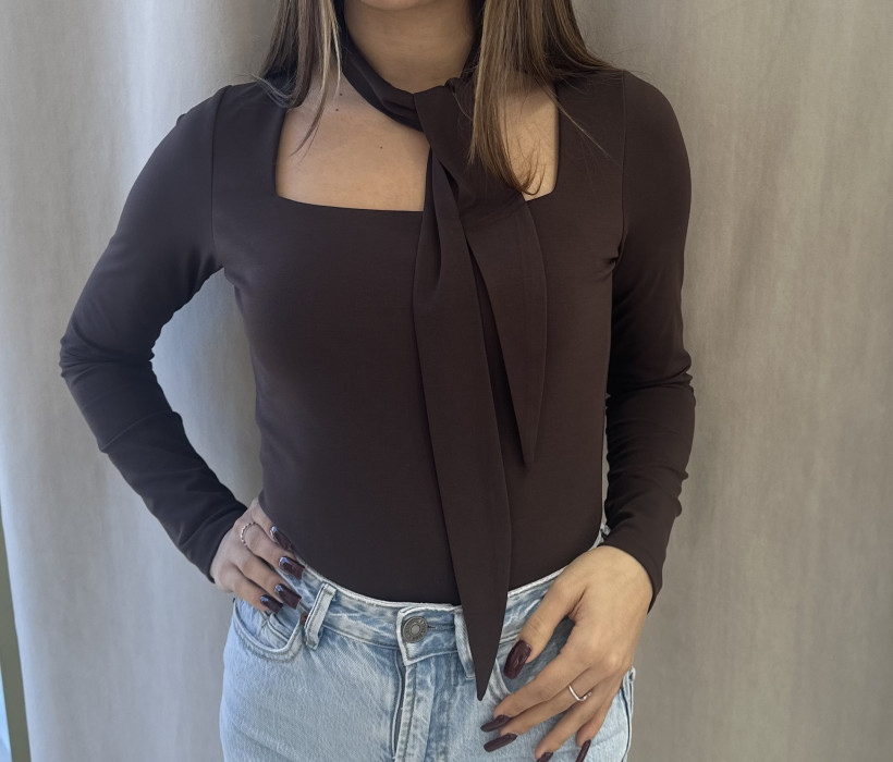 LA MILLA BODY CARO CZEKOLADA Z PASKIEM