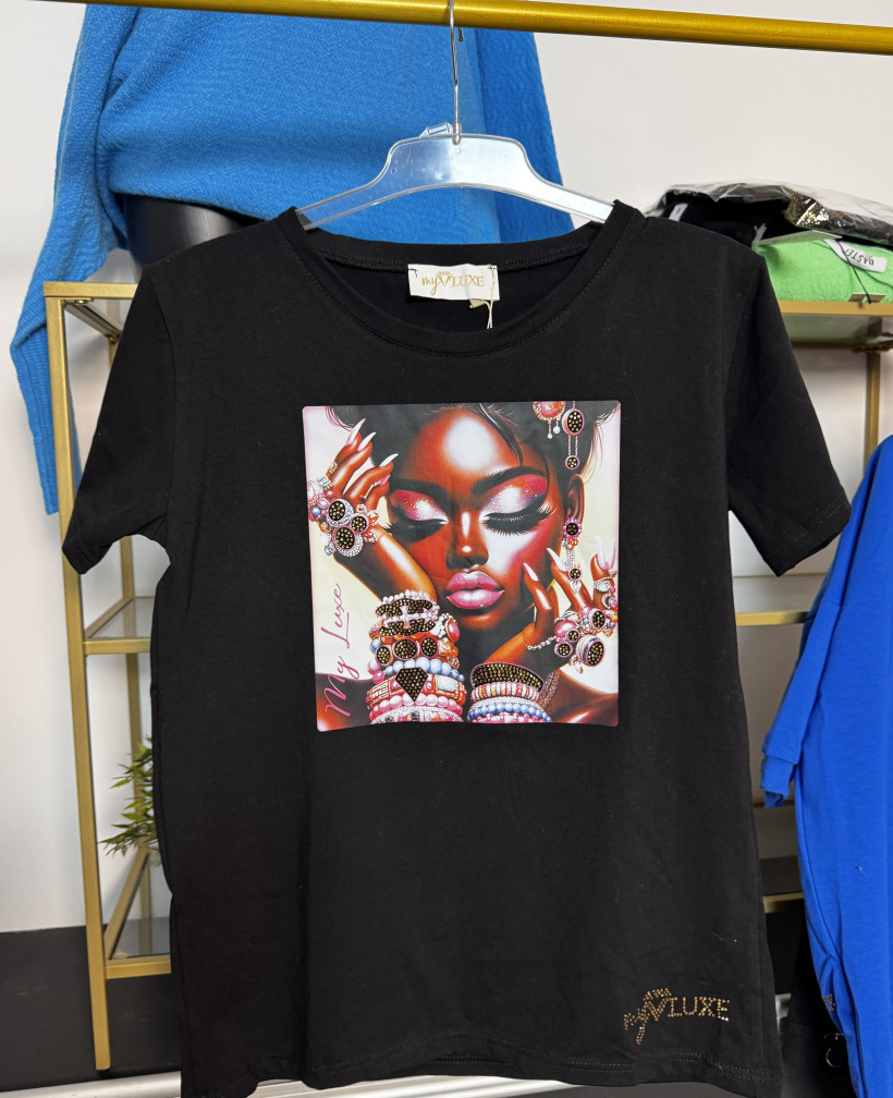 T-shirt My Luxe z murzynką