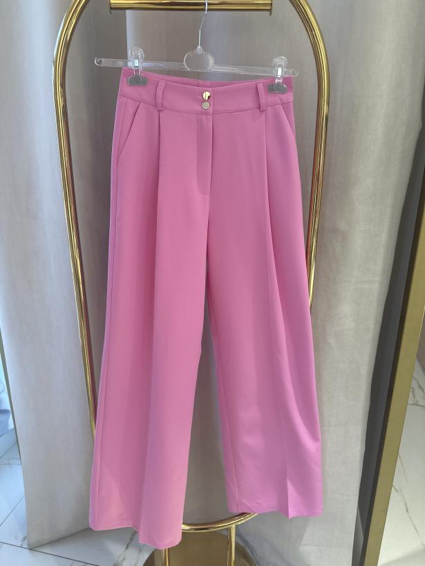 LA MILLA SPODNIE PROSTE ELEGANCKIE RÓŻ